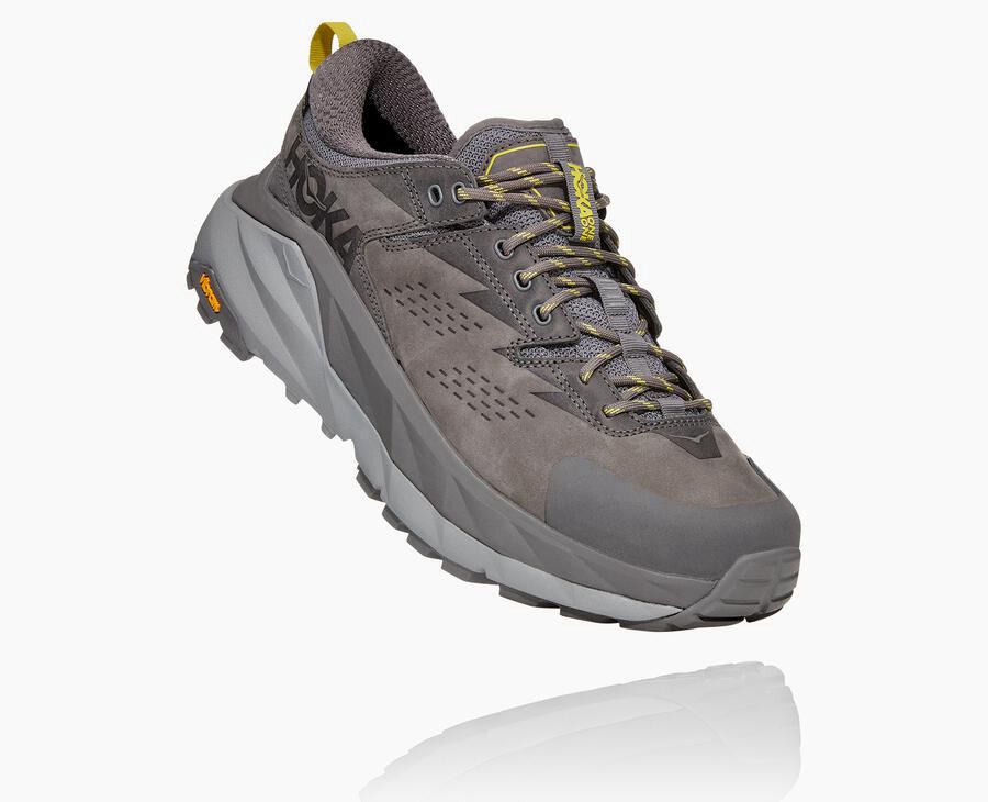 Hoka One One Spor Ayakkabı Erkek Gri - Kaha Kısa Gore-Tex - UJ1843502